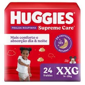 Fralda Huggies Supreme Care Roupinha XXG - 24 fraldas